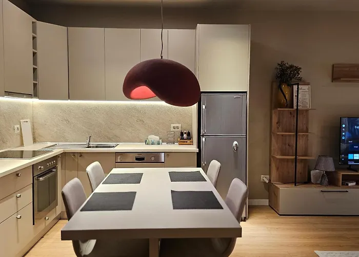 公寓 Tam Skanderbeg Square One Bedroom W Veranda 地拉那